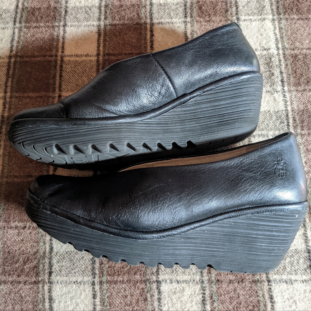 Fly London 'Yaz' slip on wedge platform shoes - Picture 11 of 12